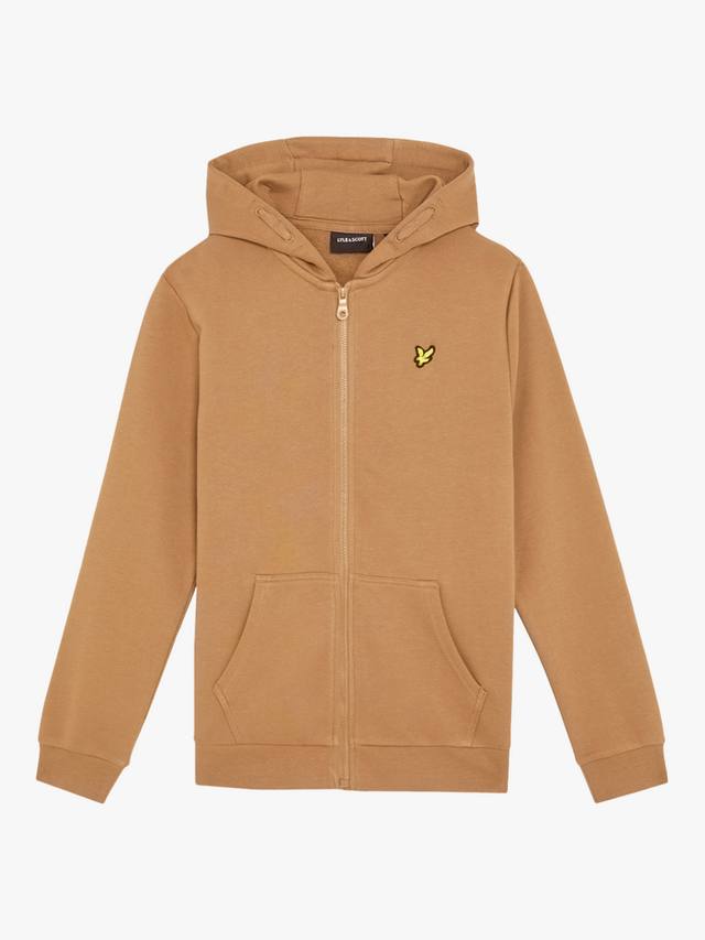 

Детская хлопковая толстовка с молнией Lyle & Scott, Orange