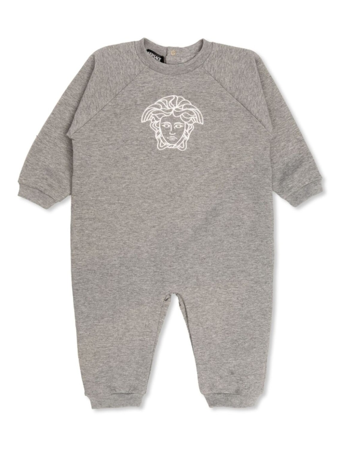 

Versace Kids комбинезон из хлопковой смеси с вышитым логотипом, серый