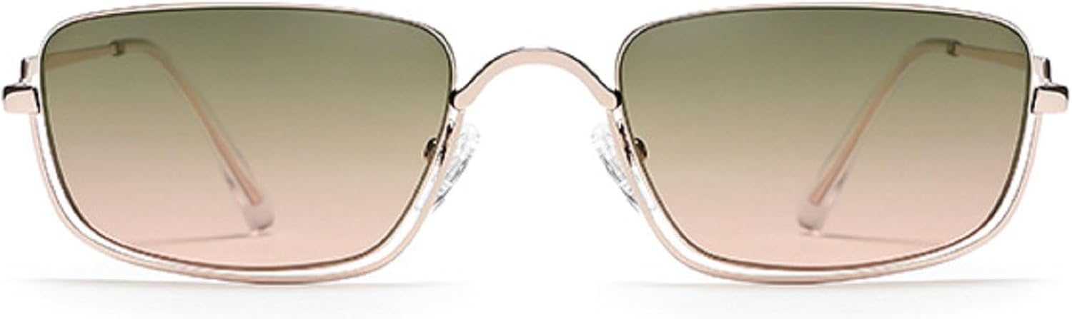 

Солнцезащитные очки в стиле ретро квадратной формы для женщин и мужчин, винтажный стиль 90-х, металлическая оправа, прямоугольные солнцезащитные очки для женщин и мужчин mincl, C4