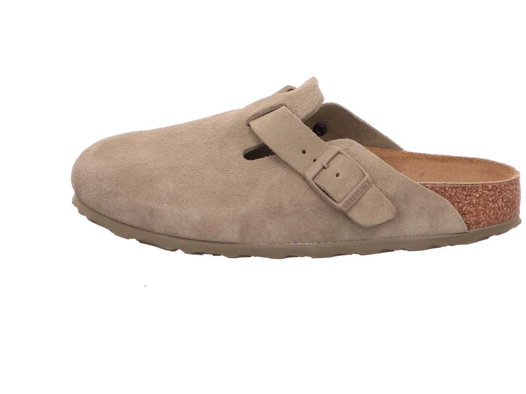 Пантолетта из замши, Birkenstock, хаки — фото 3