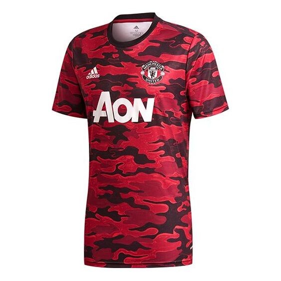

Майка adidas Manchester United Soccer/Football Training Sports Jersey Short Sleeve T-shirt 20-21 Season Red, красный