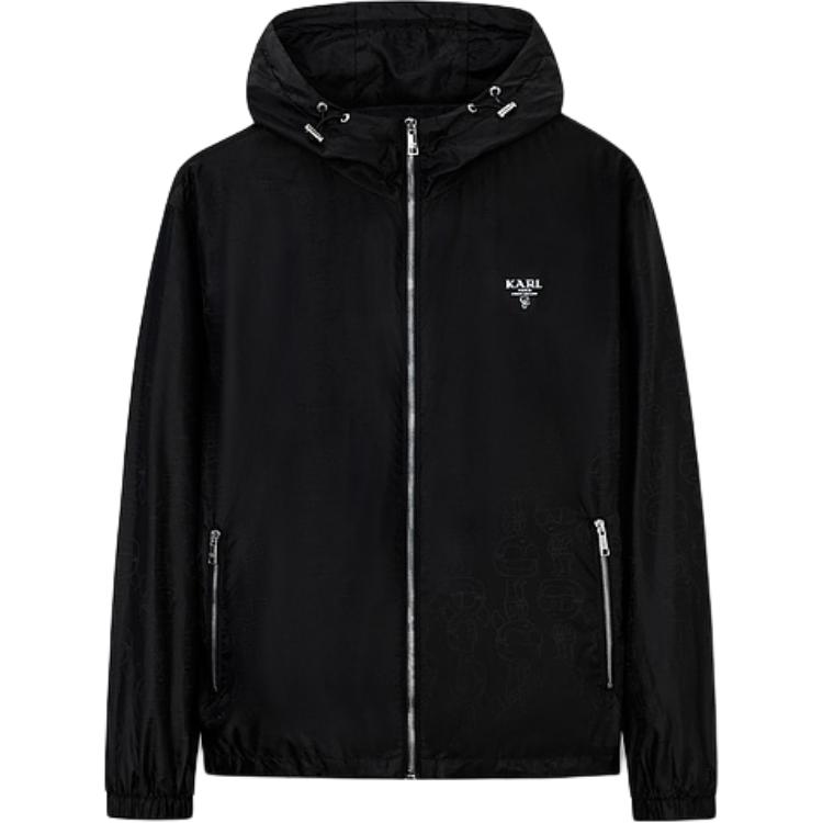 

KARL LAGERFELD / Karl Lagerfeld Jeans Карл Лагерфельд куртка уличная мужская черная, Black