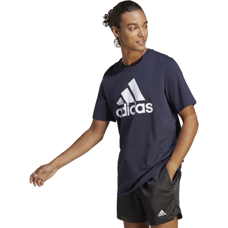Футболка первой необходимости, одинарный джерси, большой логотип Adidas, мультиколор — фото 2