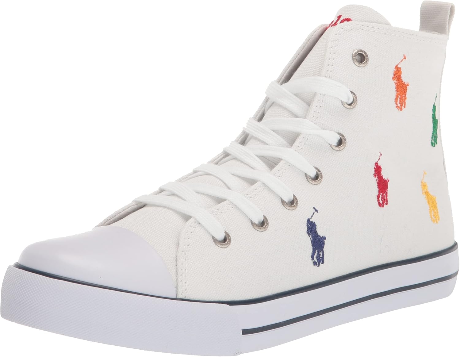 

Кроссовки Polo Ralph Lauren Boys Hamptyn Hi II белые многоцветные