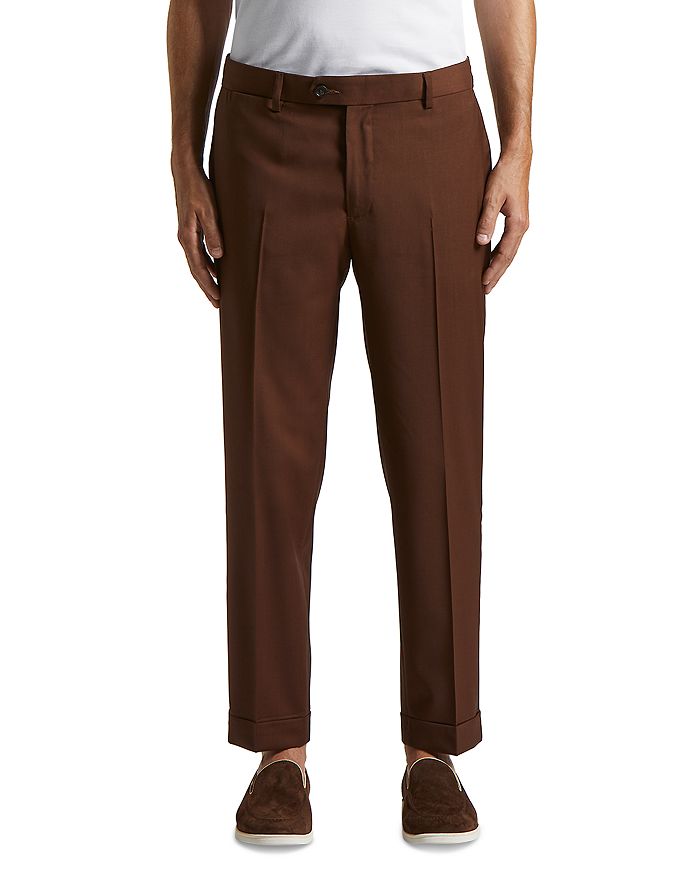 

Брюки Regular Fit из шерсти Peserico, коричневый