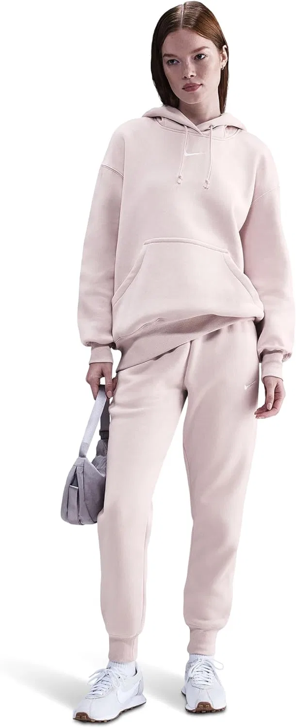Толстовка женская Nike, оверсайз, цвет Silt Red/Sail