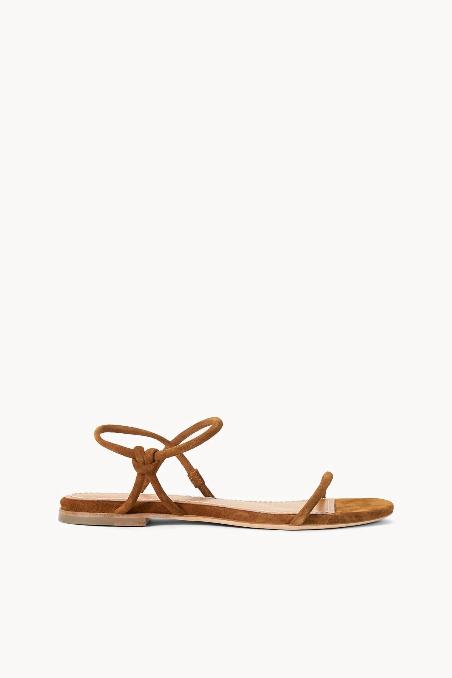 Women's Laurel Sandal In Tan Suede STAUD, Tan Suede