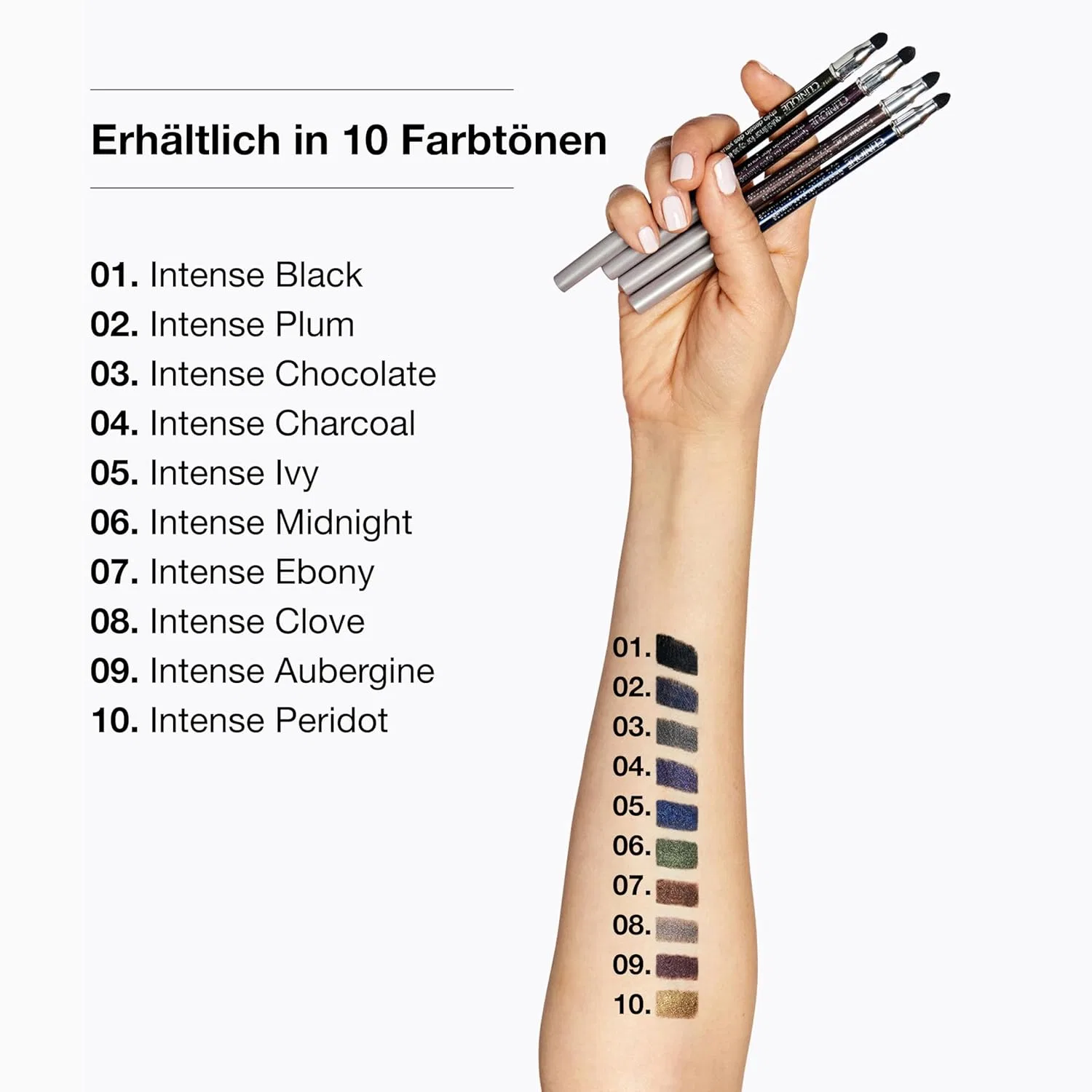 Водостойкий карандаш для глаз «Quickliner For Eyes Intense» от Clinique Clinique, Intense Chocolate — фото 4