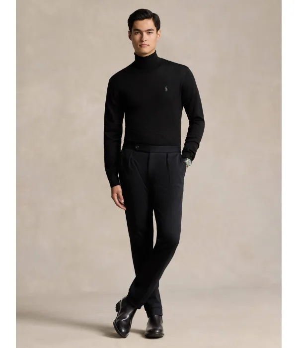 Шерстяная водолазка Regular fit Polo Ralph Lauren, черный — фото 2