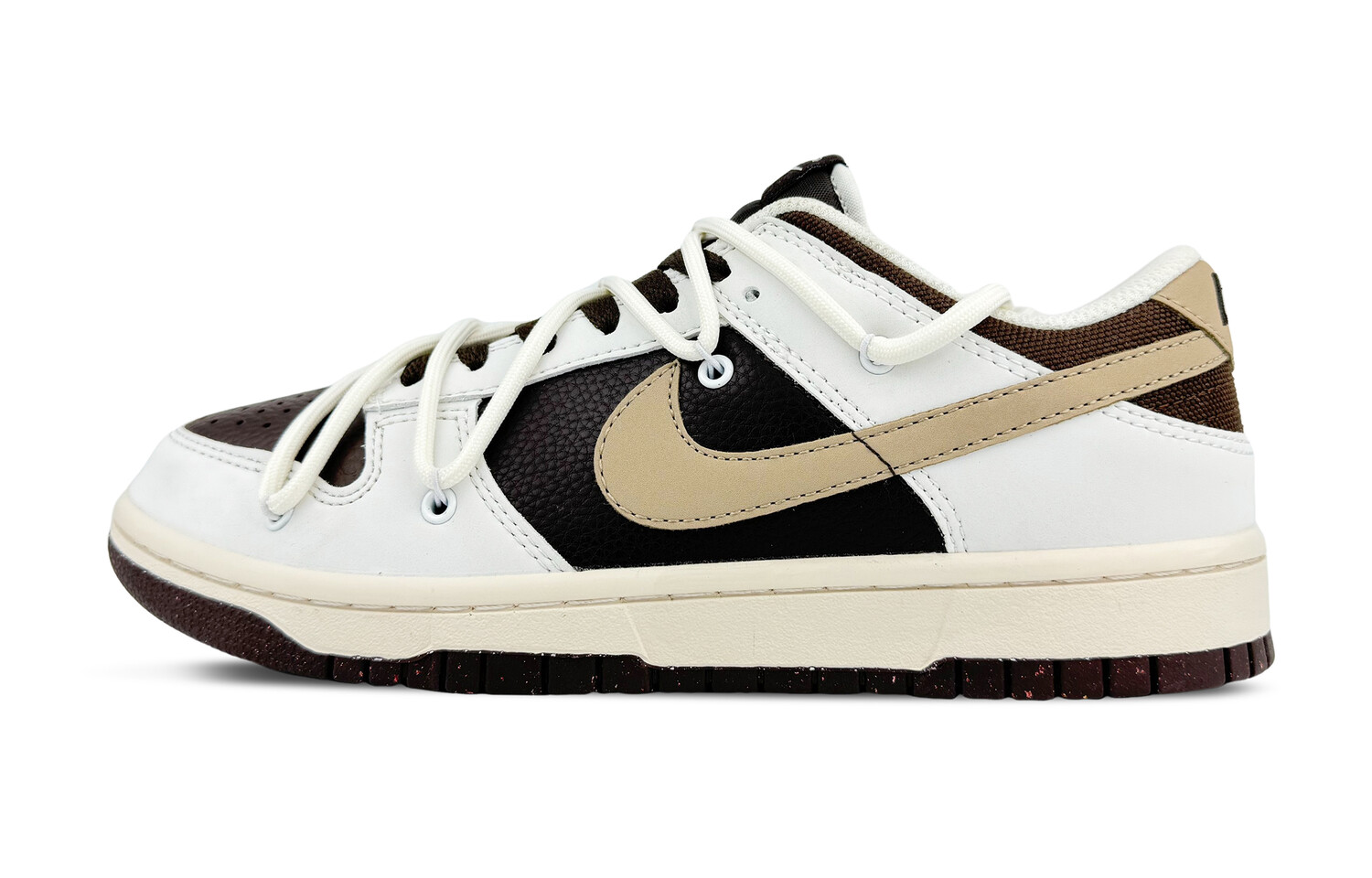 

Кроссовки Nike Dunk Skateboard Unisex Low-Top, черный/белый/коричневый