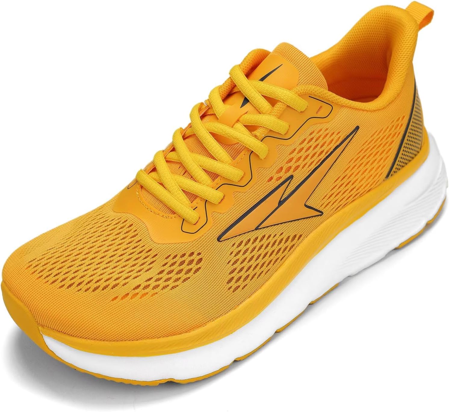 

Мужские широкие кроссовки для ходьбы с мягкой подошвой, противоскользящие, удобные для бега и тенниса, дышащие, для спорта и тренировок в зале Pozvnn, желтый