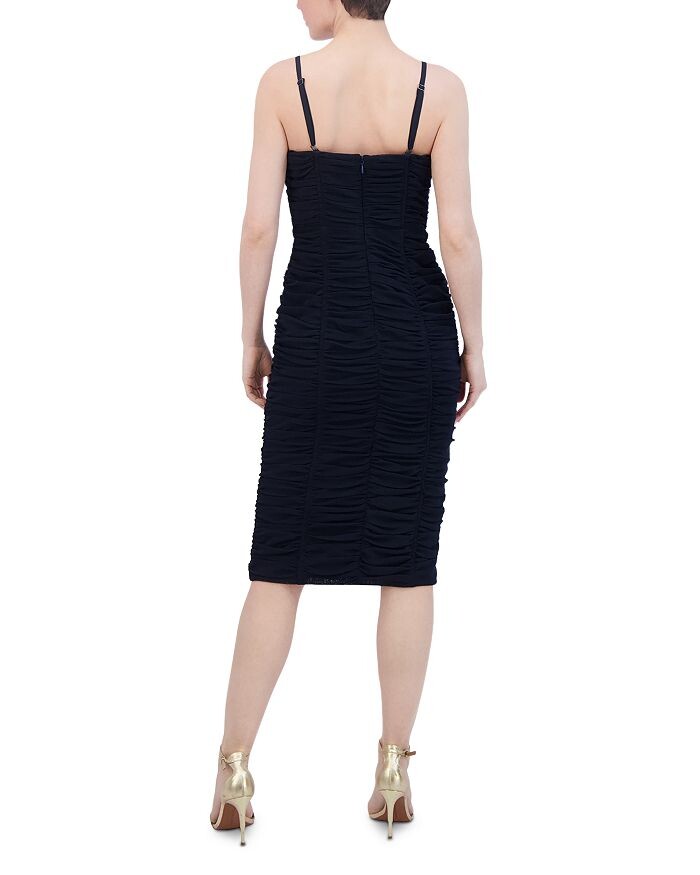 

BCBGMAXAZRIA Облегающее платье со сборками, синий