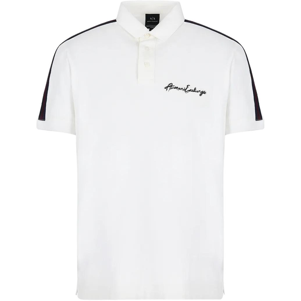 

ARMANI EXCHANGE Футболка-поло AE мужская белая, Белый, ARMANI EXCHANGE Футболка-поло AE мужская белая