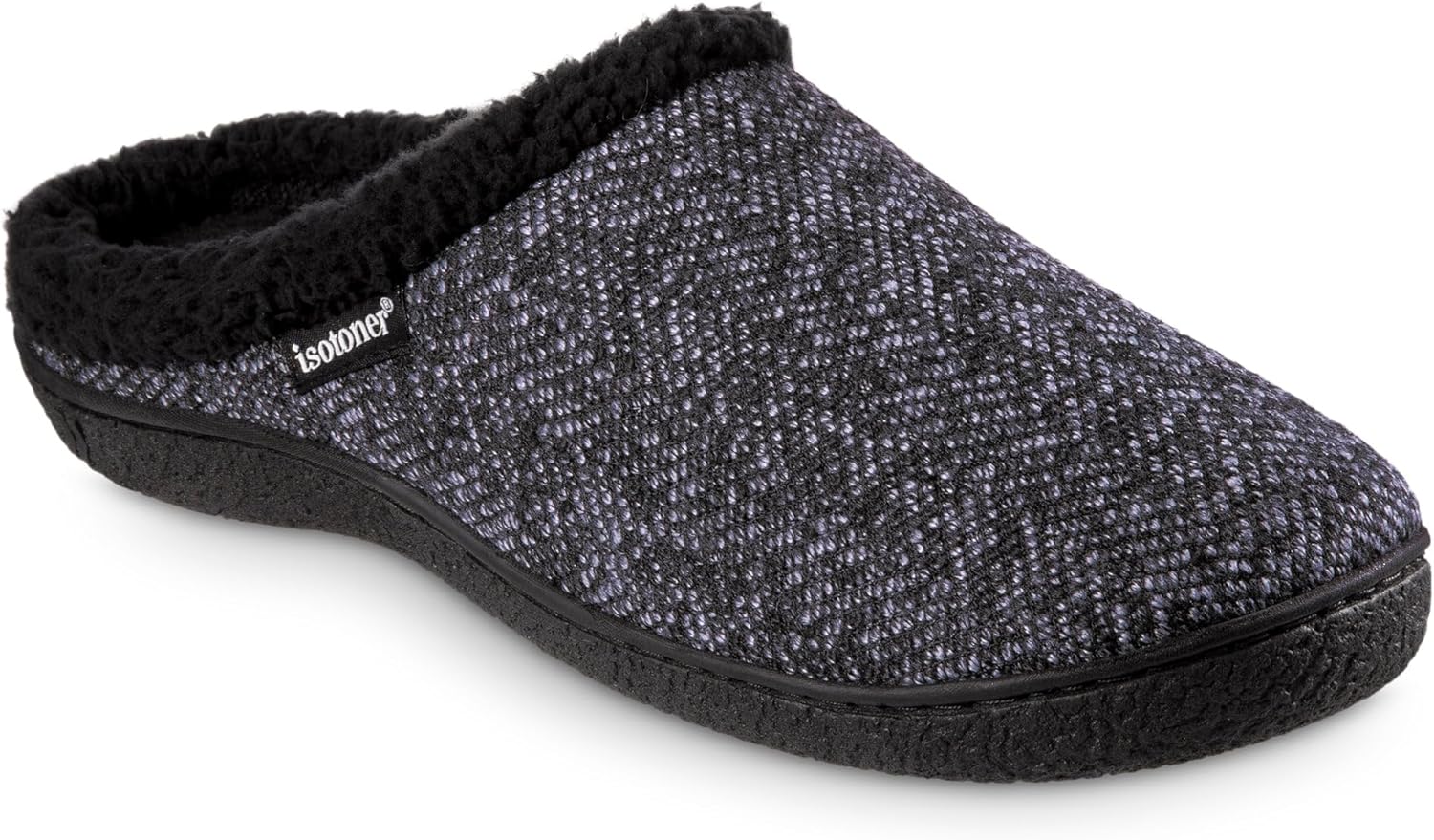 

Мужские продвинутые тапочки с эффектом памяти Harvey Herringbone ECO Comfort Isotoner, темно-синий