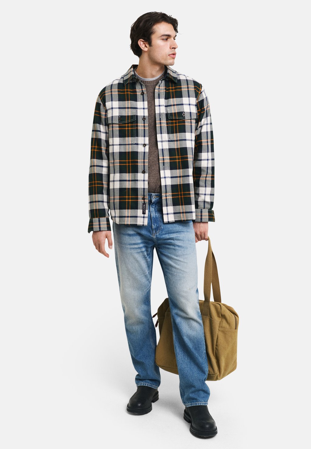 

Летняя куртка CHECKED HERRINGBONE GANT, темно-зеленый