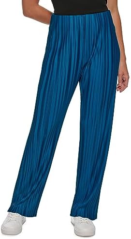 

Женские плиссированные брюки Calvin Klein с широкими штанинами, Cypress