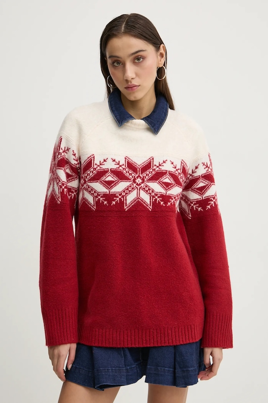 

Свитер Abercrombie & Fitch, бордовый