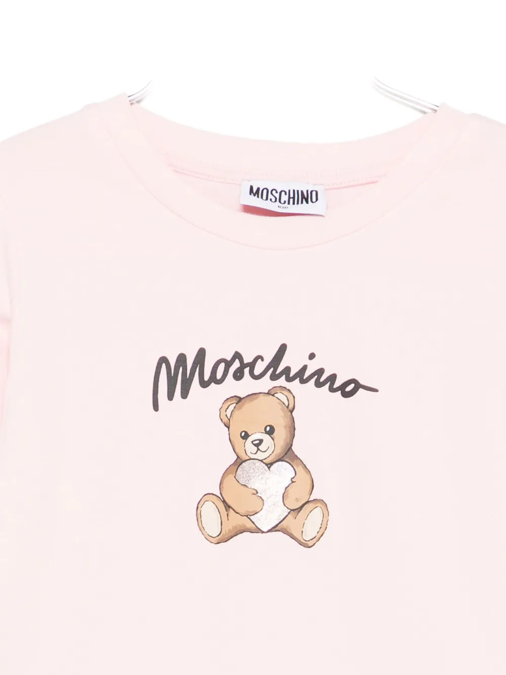 Футболка с длинным рукавом Moschino Kids, розовый — фото 3