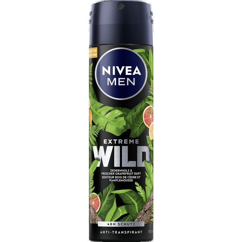 

Спрей-антиперспирант Extreme из древесины дикого кедра NIVEA, 150 ml