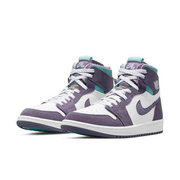 Кроссовки 1 высокие zoom комфорт Air Jordan, фиолетовый — фото 3