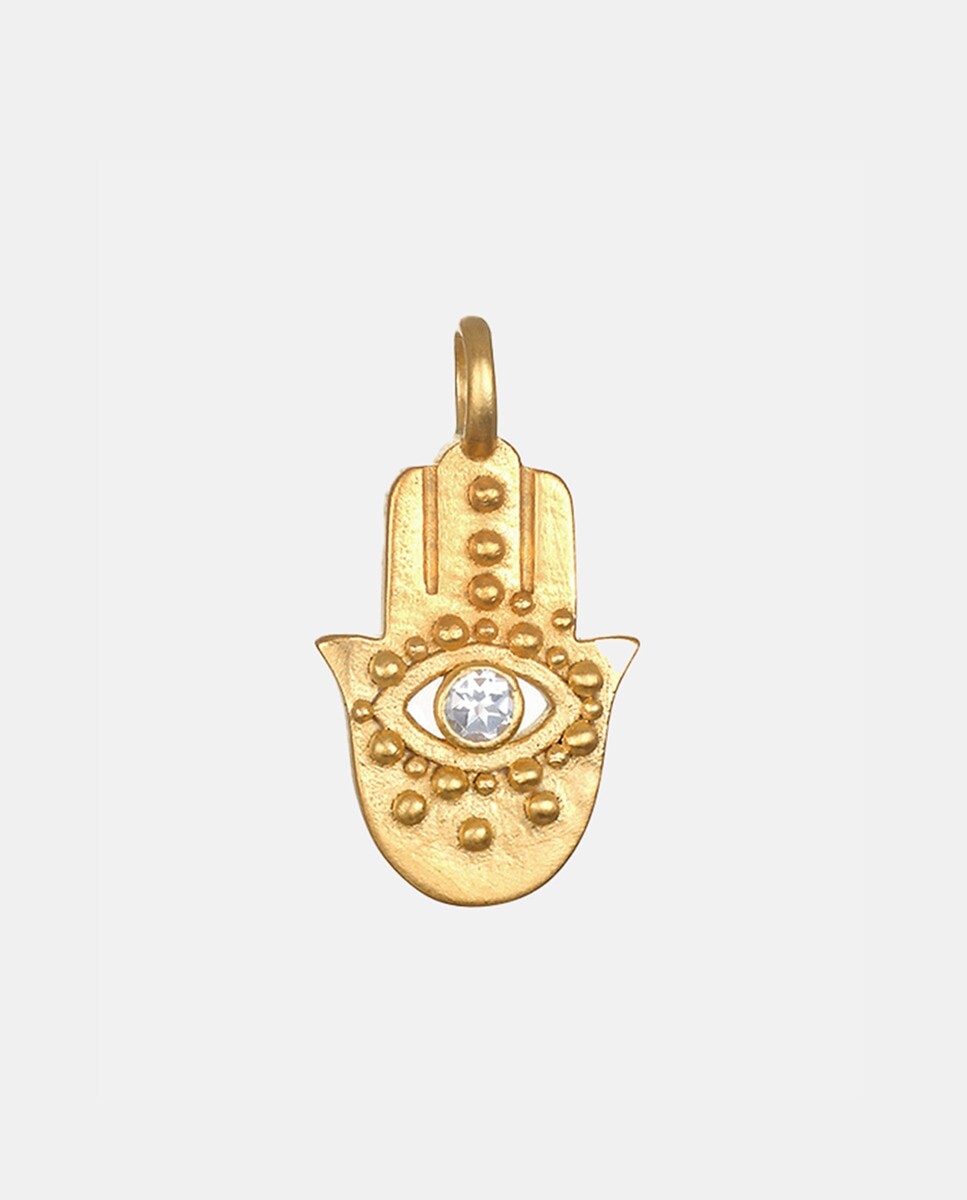 

Оберег для глаз с топазом Satya Jewelry, белый