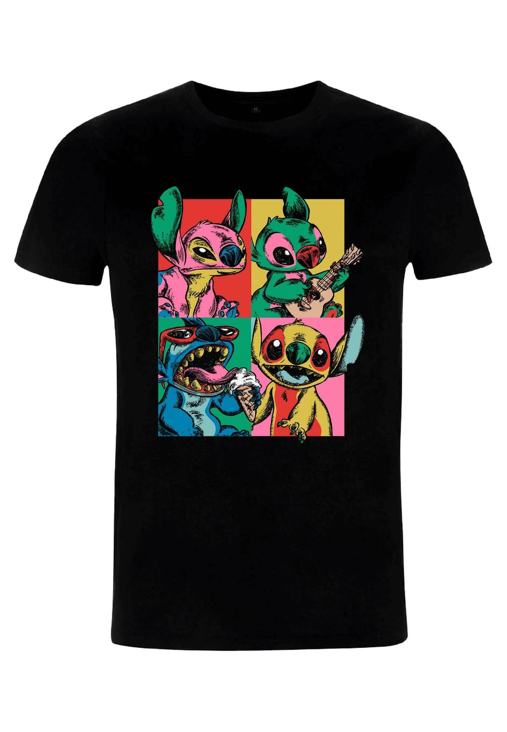 

Футболка с принтом DISNEY CLASSICS UNISEX GRUNGE STITCH Disney, черный