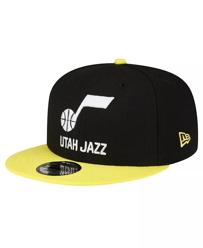 

Мужская черно-желтая кепка Snapback Utah Jazz Official Team Color 2Tone 9FIFTY New Era, черный