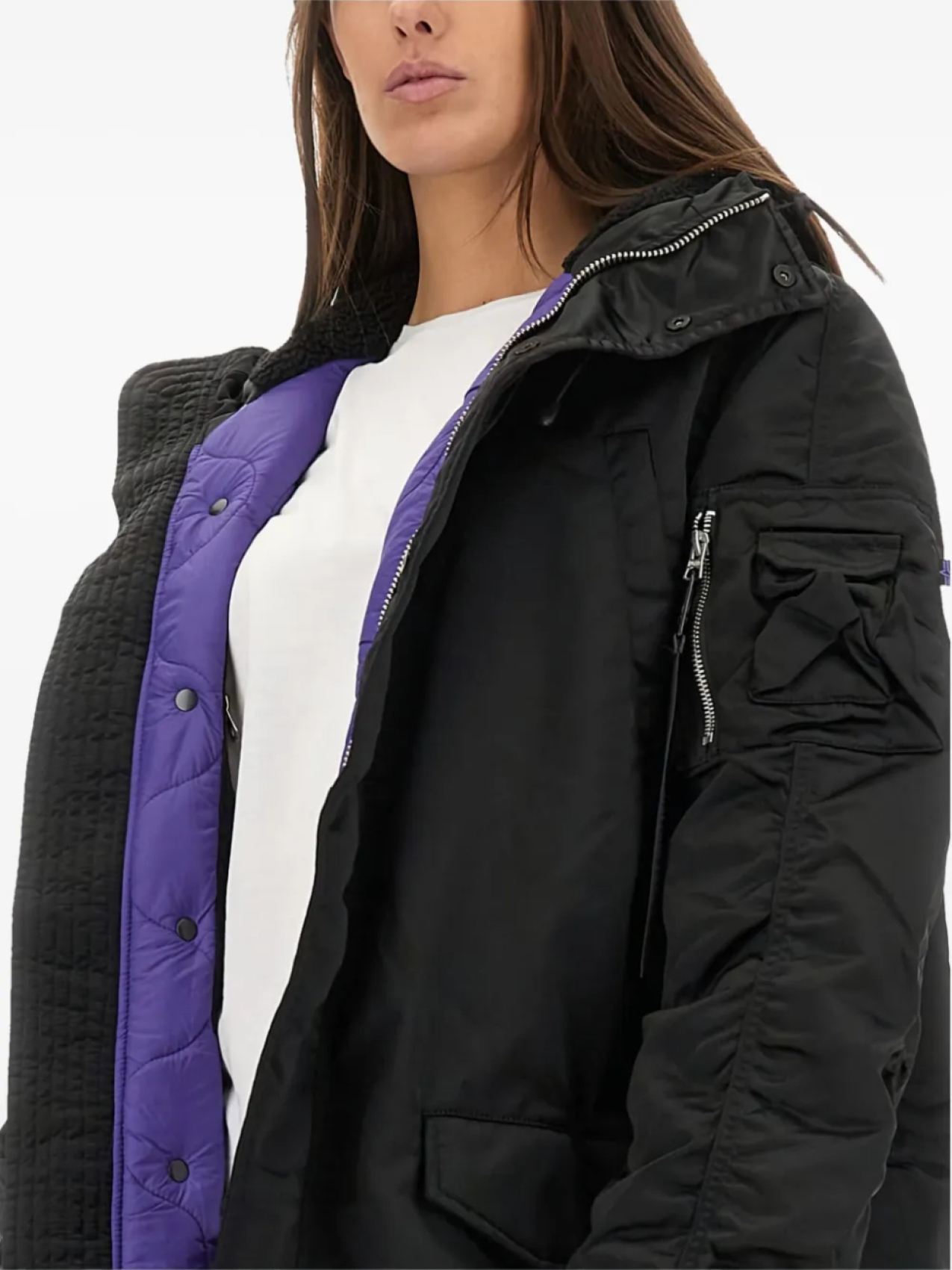 

Парка с капюшоном Alpha Industries, черный