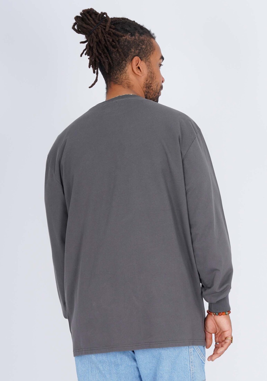 Футболка HONESTY RULES Longsleeves French Terry Signature, серый — фото 2