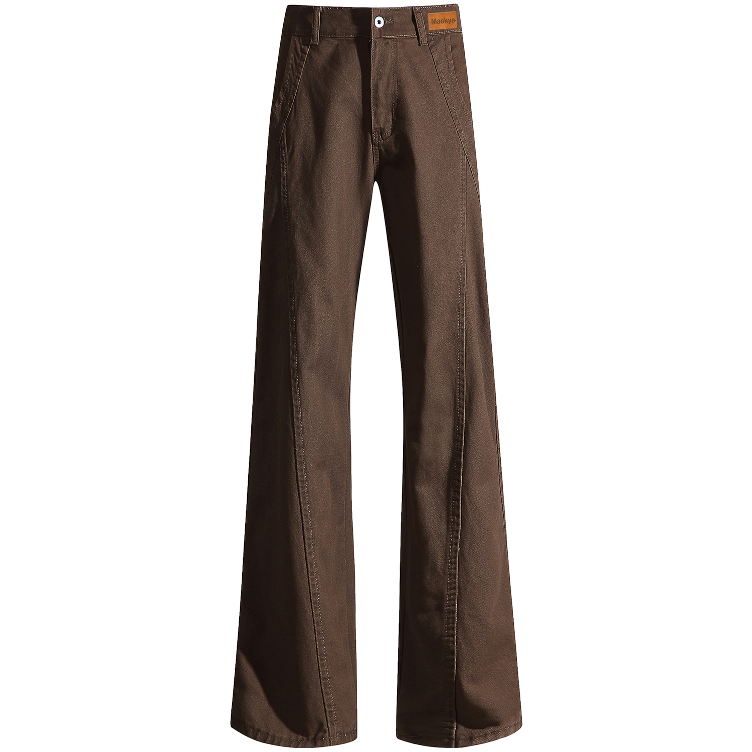 

Джинсы Unisex утепленные с флисовой подкладкой прямого кроя Mackyo, coffee fleece-lined[fall winter fleece-lined non-bulky]