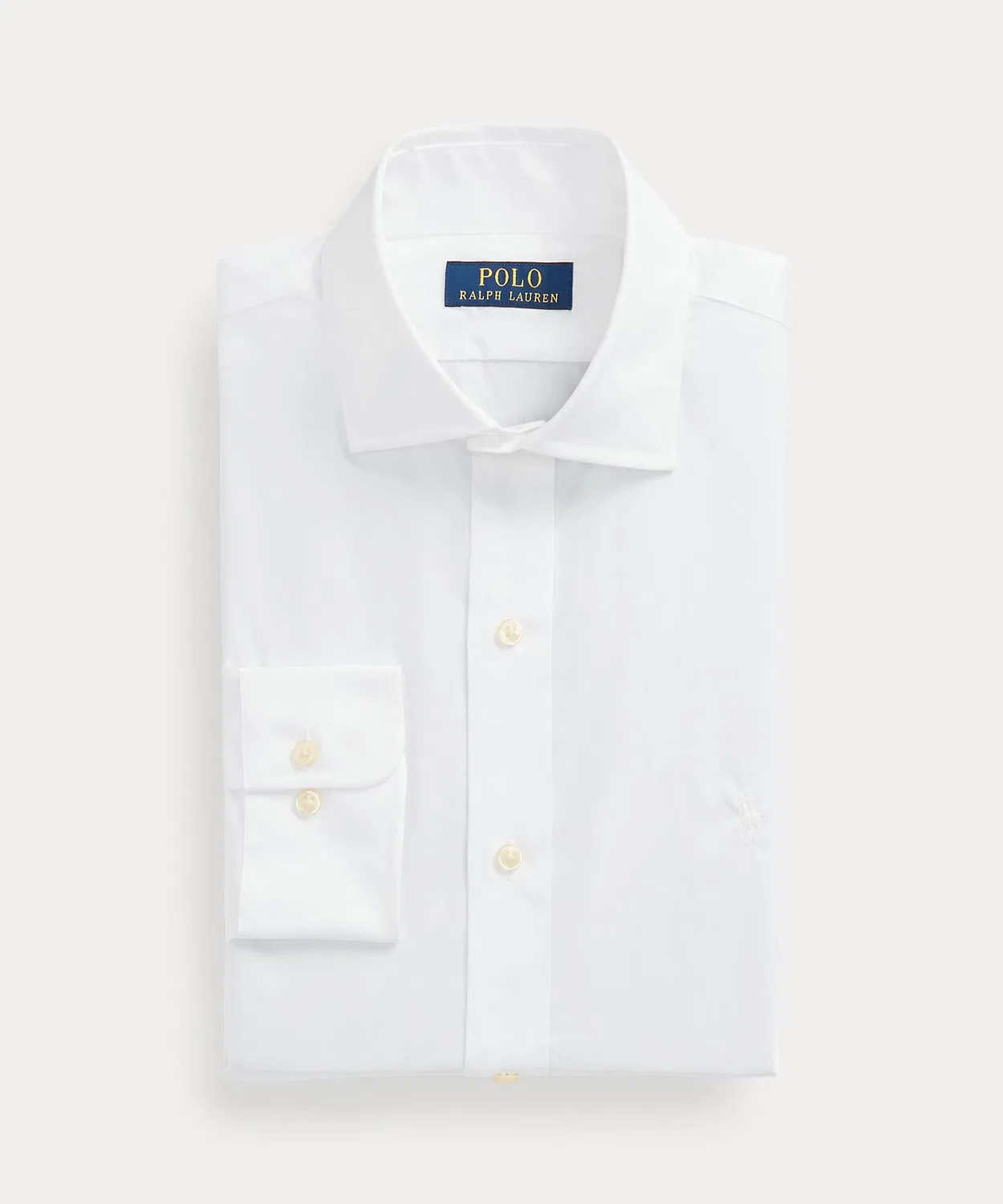 Классическая рубашка из поплина с технологией PurePress, Ralph Lauren, белый — фото 2