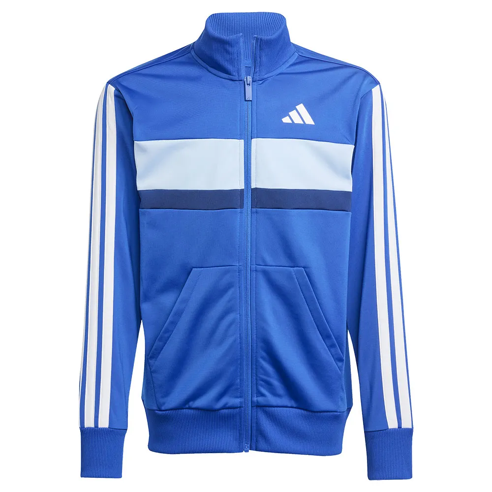 Спортивный костюм adidas Seasonal Essentials Tiberio 3 Stripes Tricot, синий — фото 4