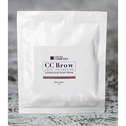 Профессиональная хна для бровей «CC Brow» от Lucas' Cosmetics, 5 г (серо-коричневая) Cc Brow, Grey Brown