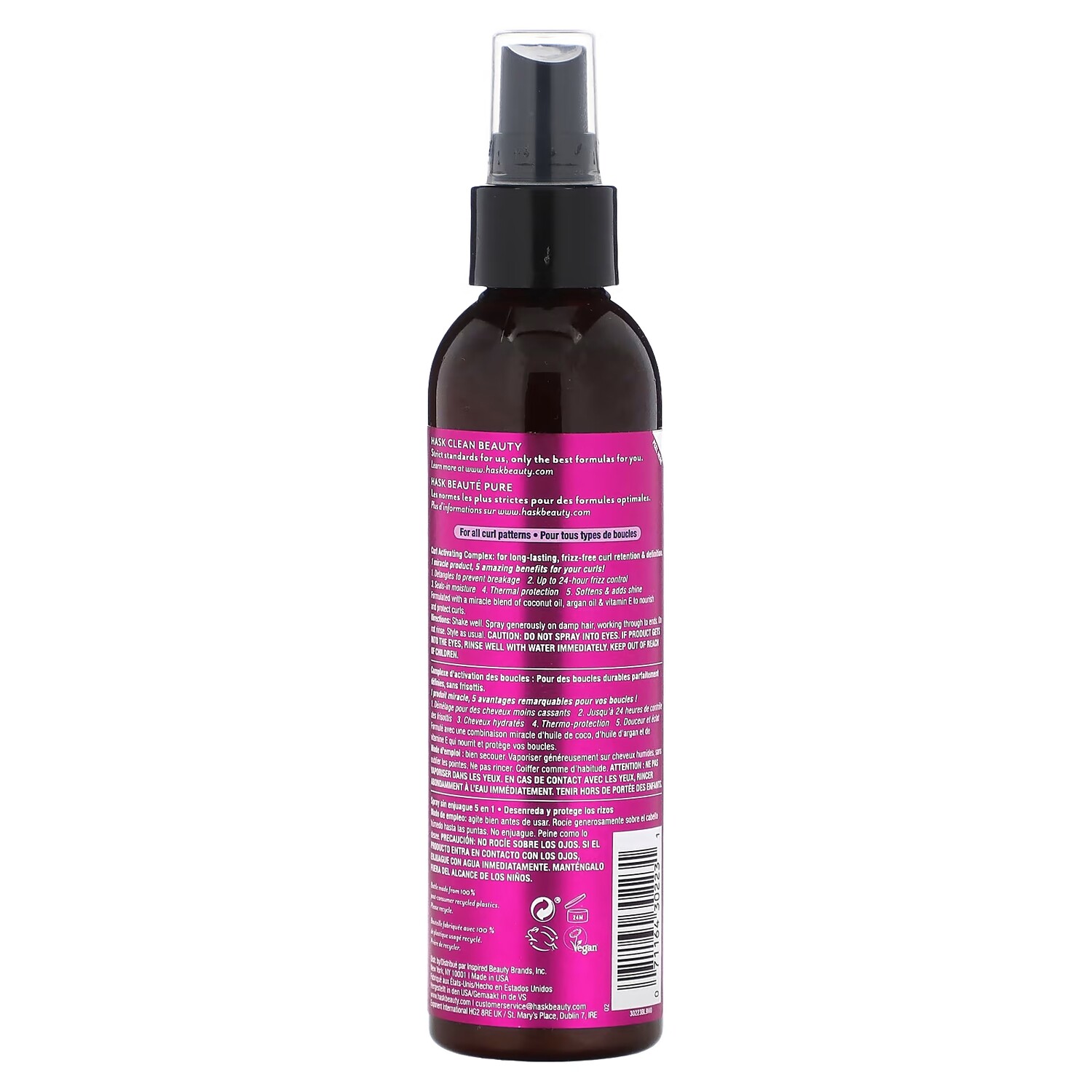 Несмываемый спрей 5-в-1 Hask Beauty Curl Care, 6 жидких унций (175 мл) — фото 2