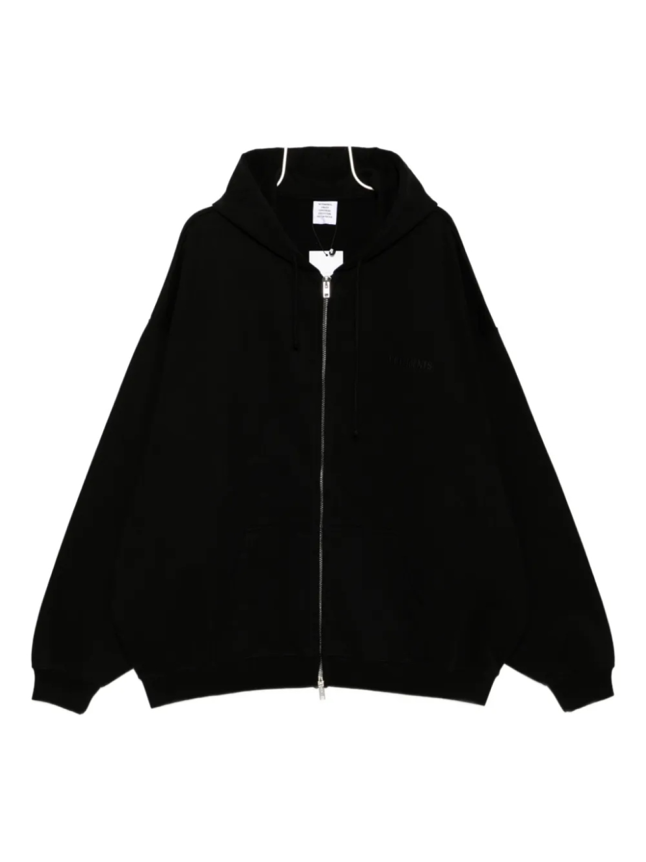 

VETEMENTS худи с вышитым логотипом, черный