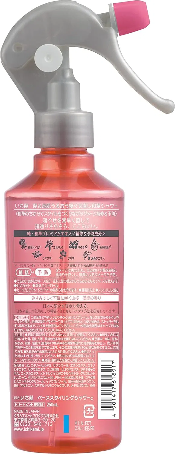Увлажняющий восстанавливающий гель для душа Ichikami Hair & Skin Wakusa 250 мл Ichikami — фото 2