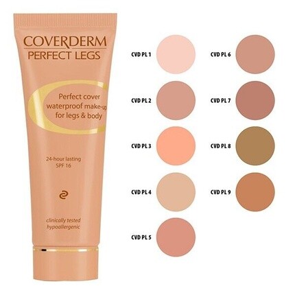 

Coverderm Perfect Legs Водостойкий макияж для ног и тела SPF 16
