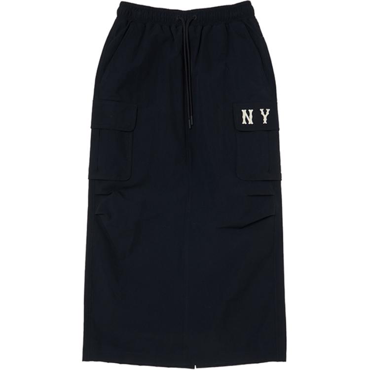 

Basic Collection New York Yankees Повседневная Длинная Юбка Женская Черная MLB