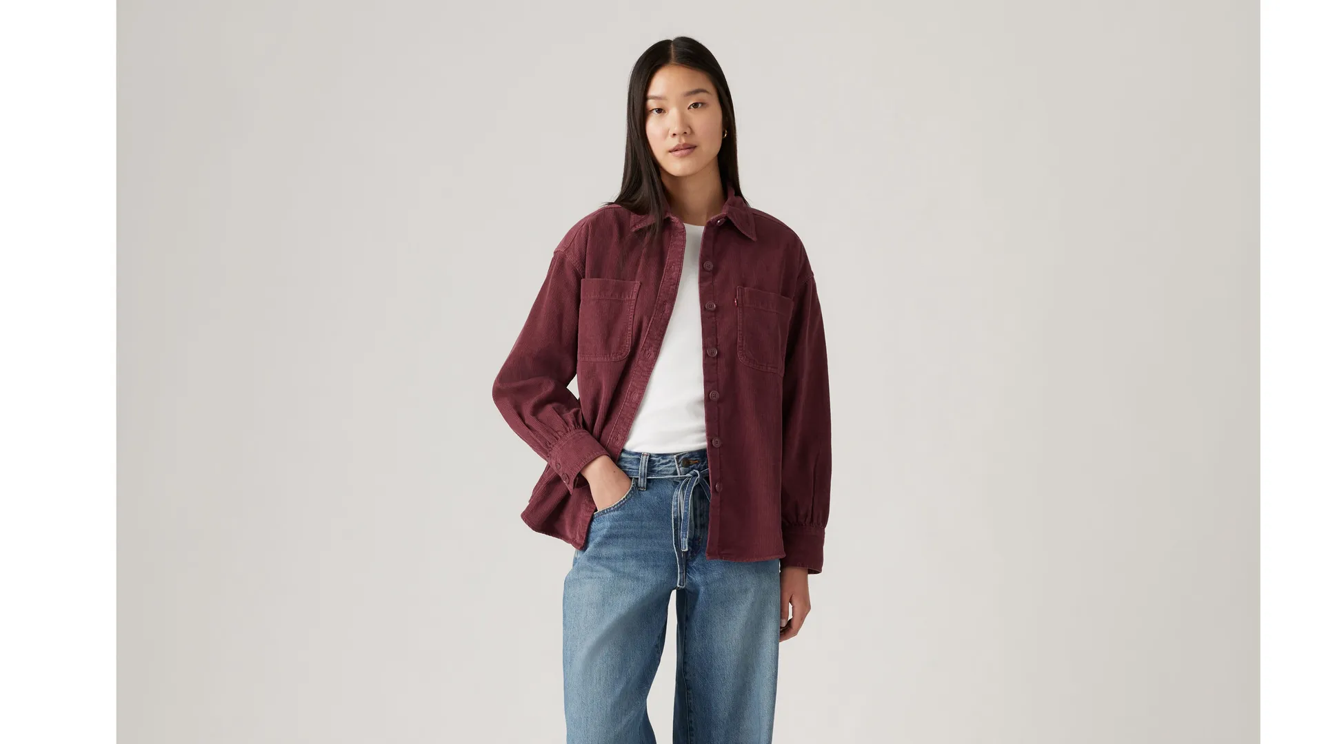 

Вельветовая рубашка Orion Levi's, цвет Burgundy