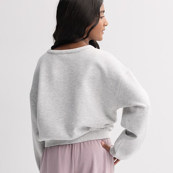 Детская толстовка Solace Crew Popover Flx, Medium Frost Heather — фото 2