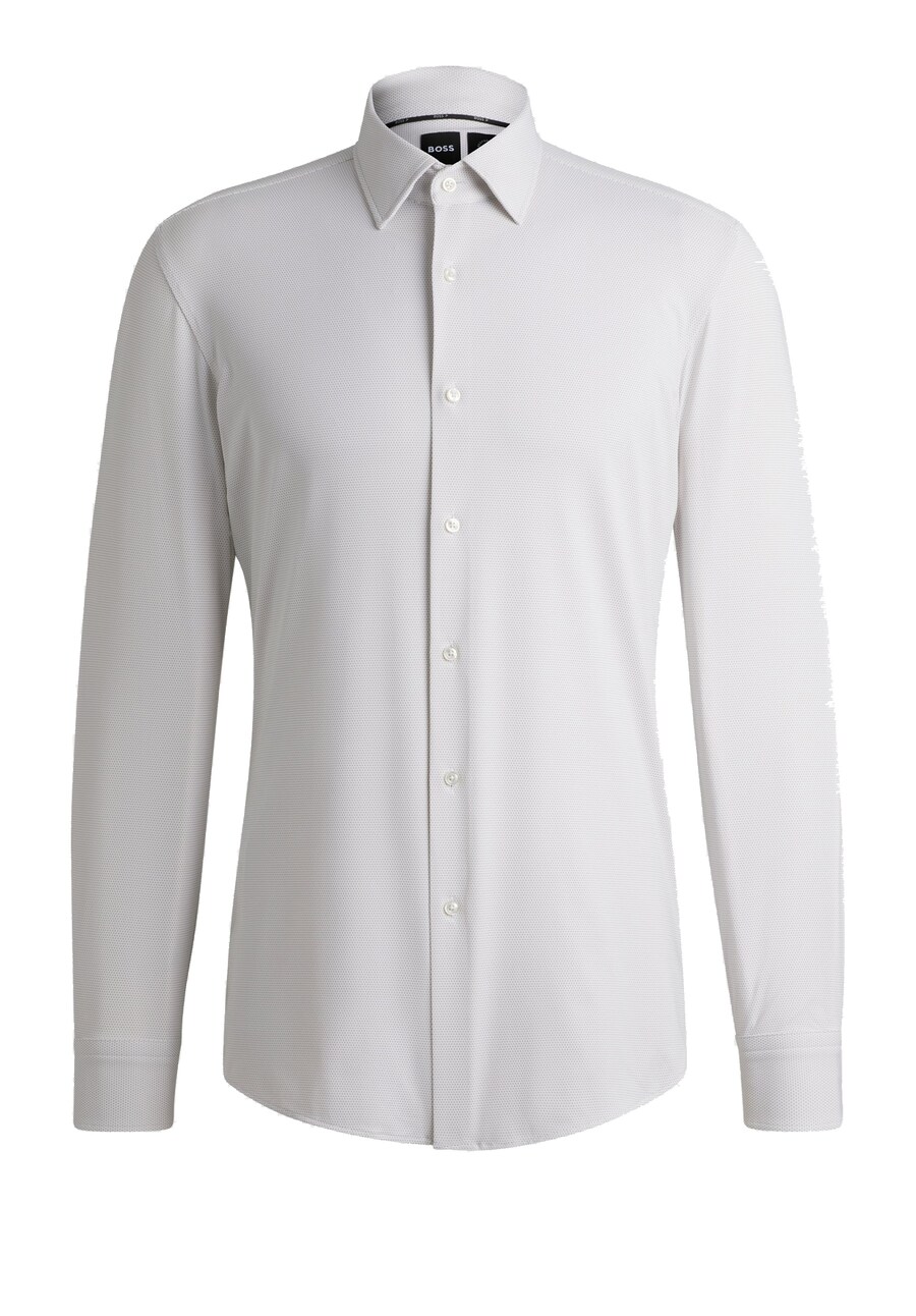 

Повседневная рубашка BOSS Slim fit Button Up Shirt HANK, экрю