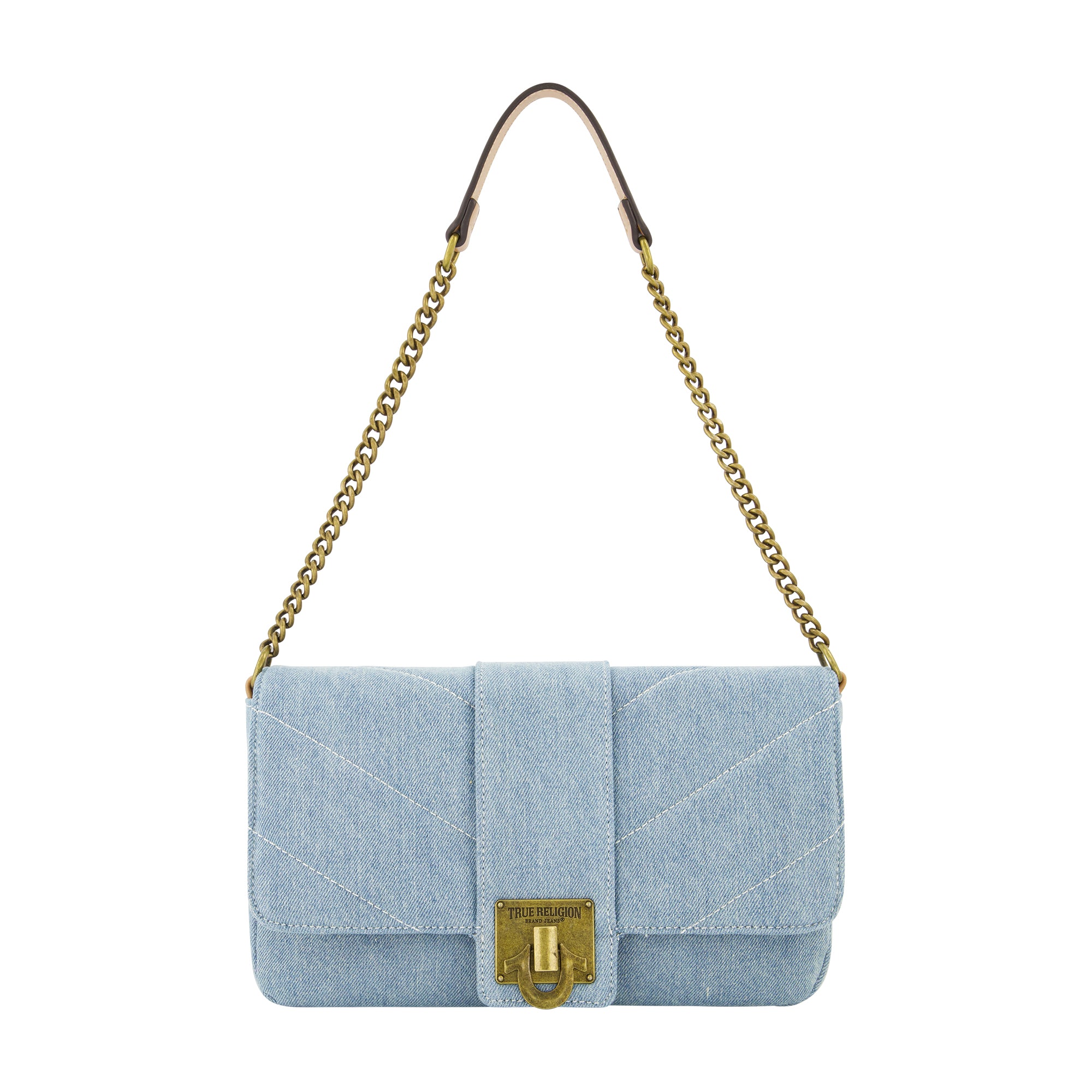 

DENIM BRASS HARDWARE FLAP True Religion, светло-голубой