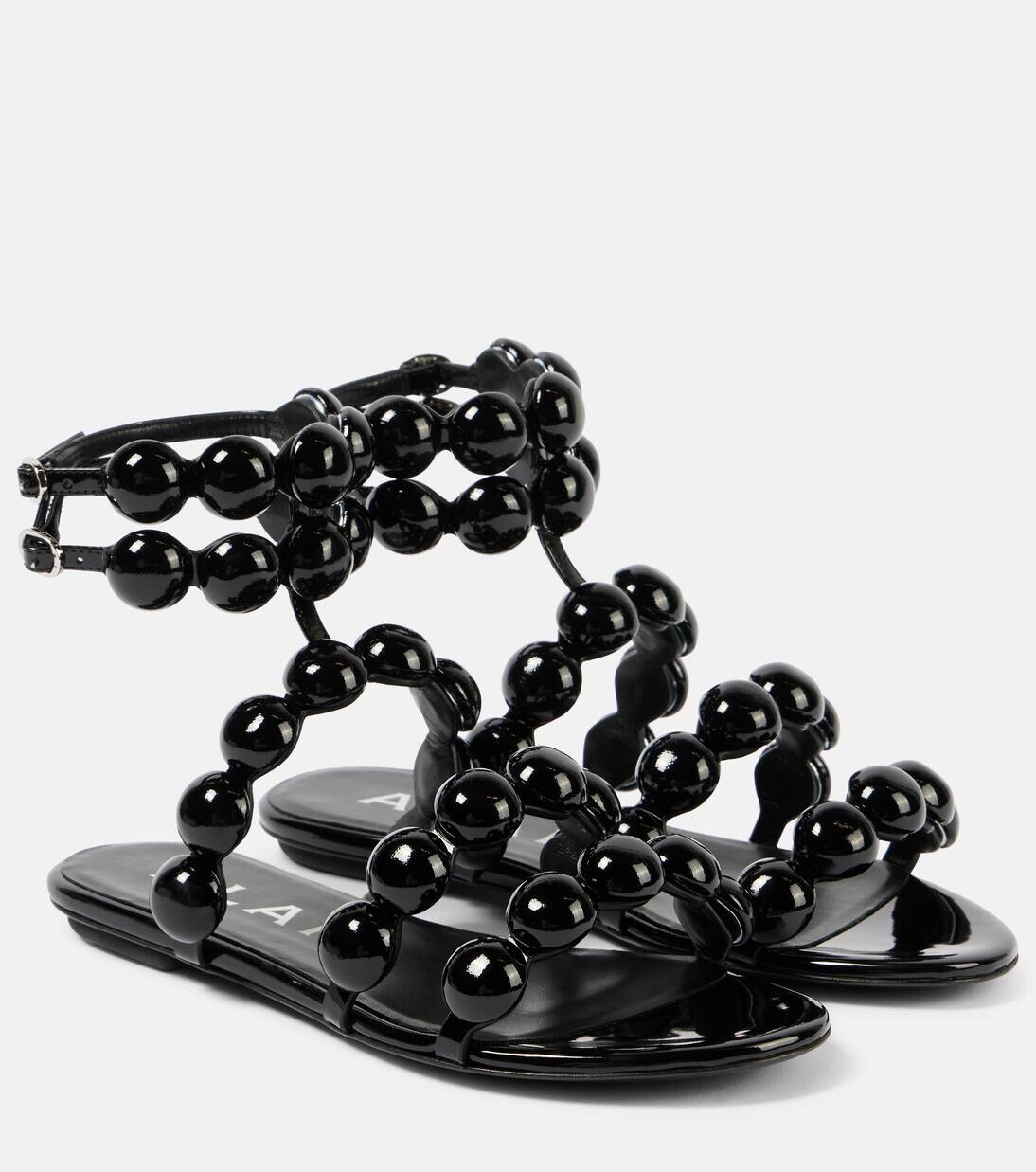 Сандалии из кожи Sphere Alaïa, черный