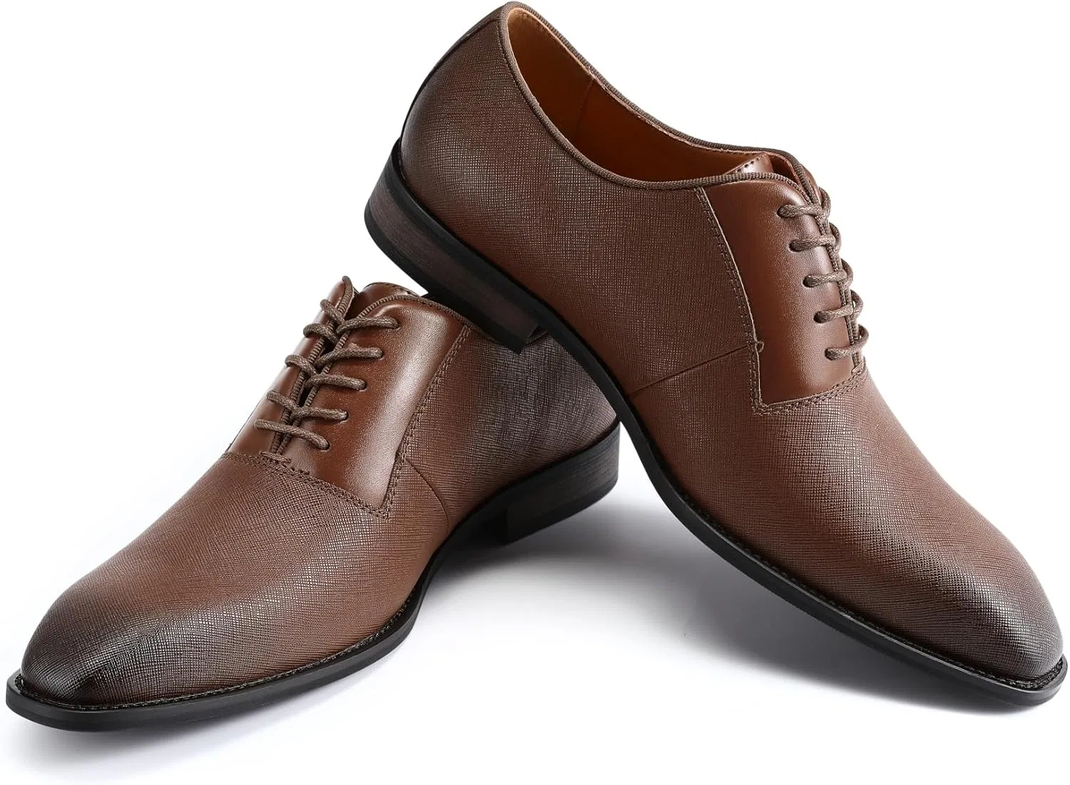 Мужские оксфордские туфли Allthemen: деловые, повседневные, формальные, Dark Brown — фото 4