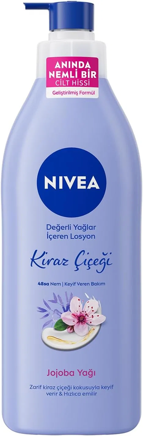 Лосьон для тела Nivea с маслом жожоба и ароматом вишневого цвета, 400 мл