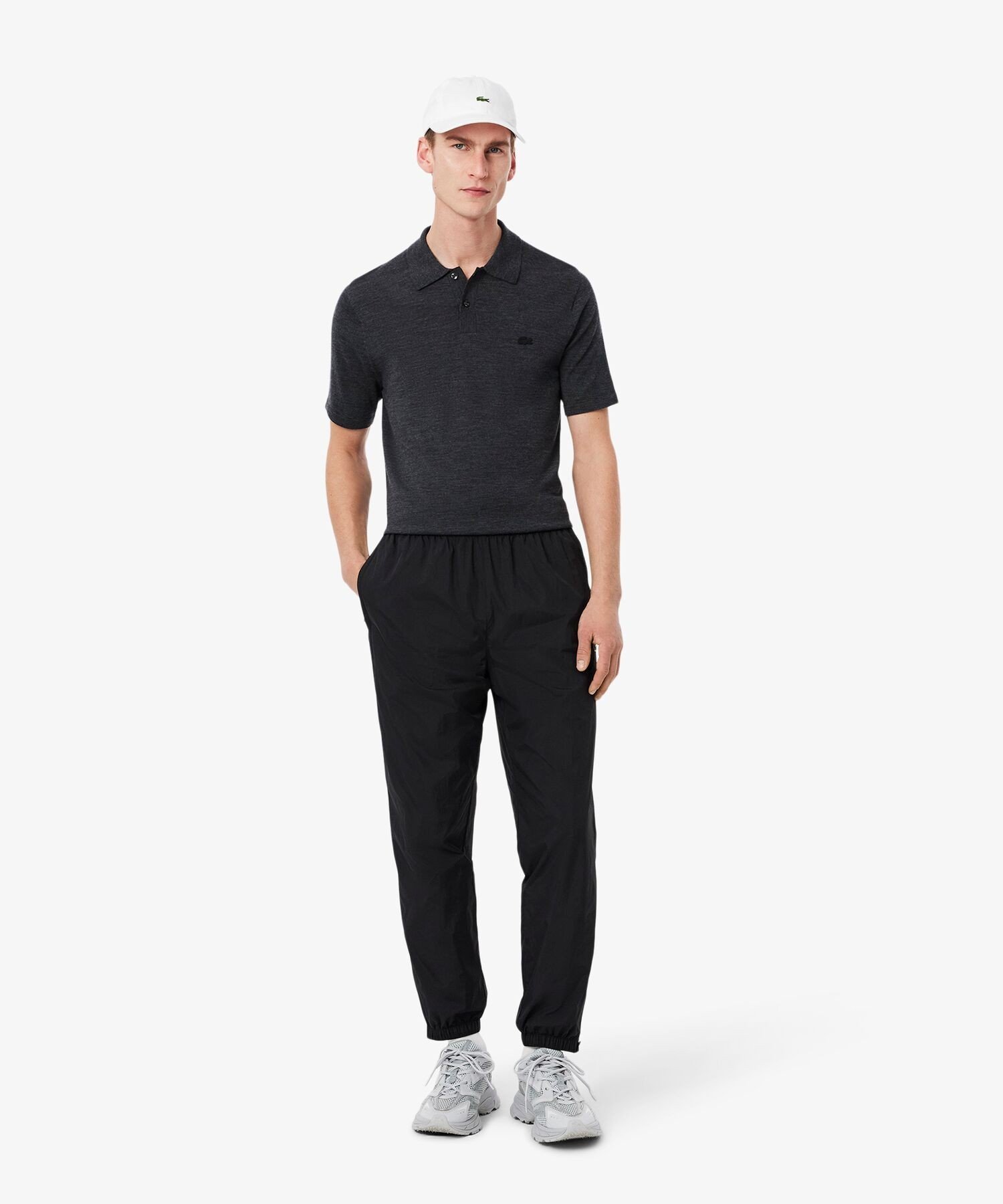 Легкие, водоотталкивающие спортивные брюки из обработанного нейлона LACOSTE, Black — фото 2