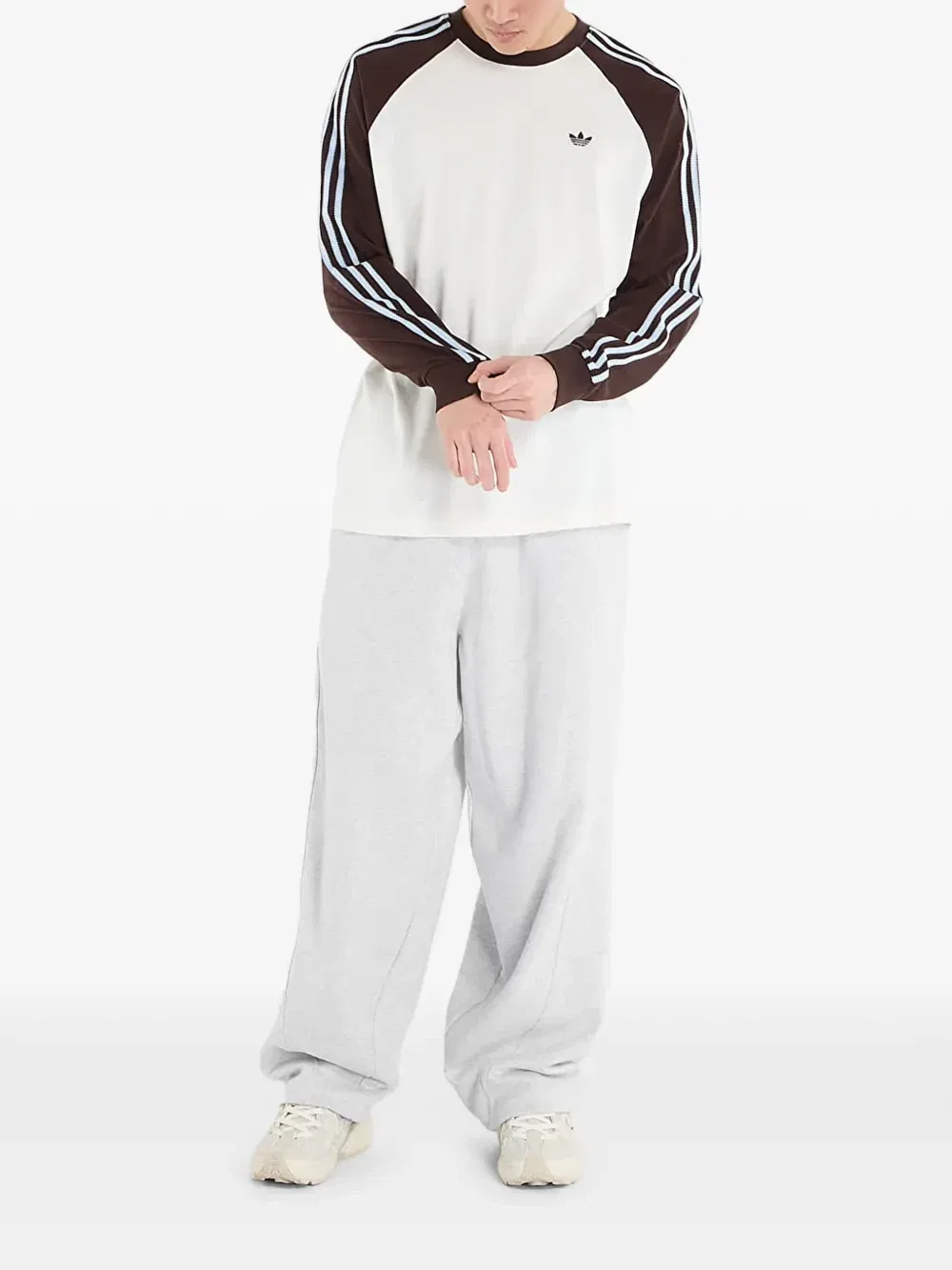 Футболка с рукавами реглан Britcore Cali Adidas, бежевый — фото 2