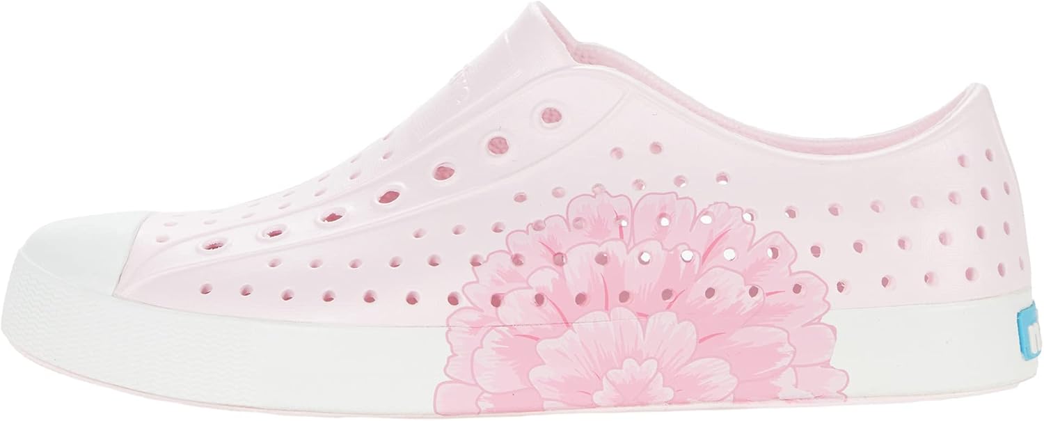 Унисекс-кроссовки Native Shoes Jefferson с принтом Sugarlite, белый/розовый — фото 4
