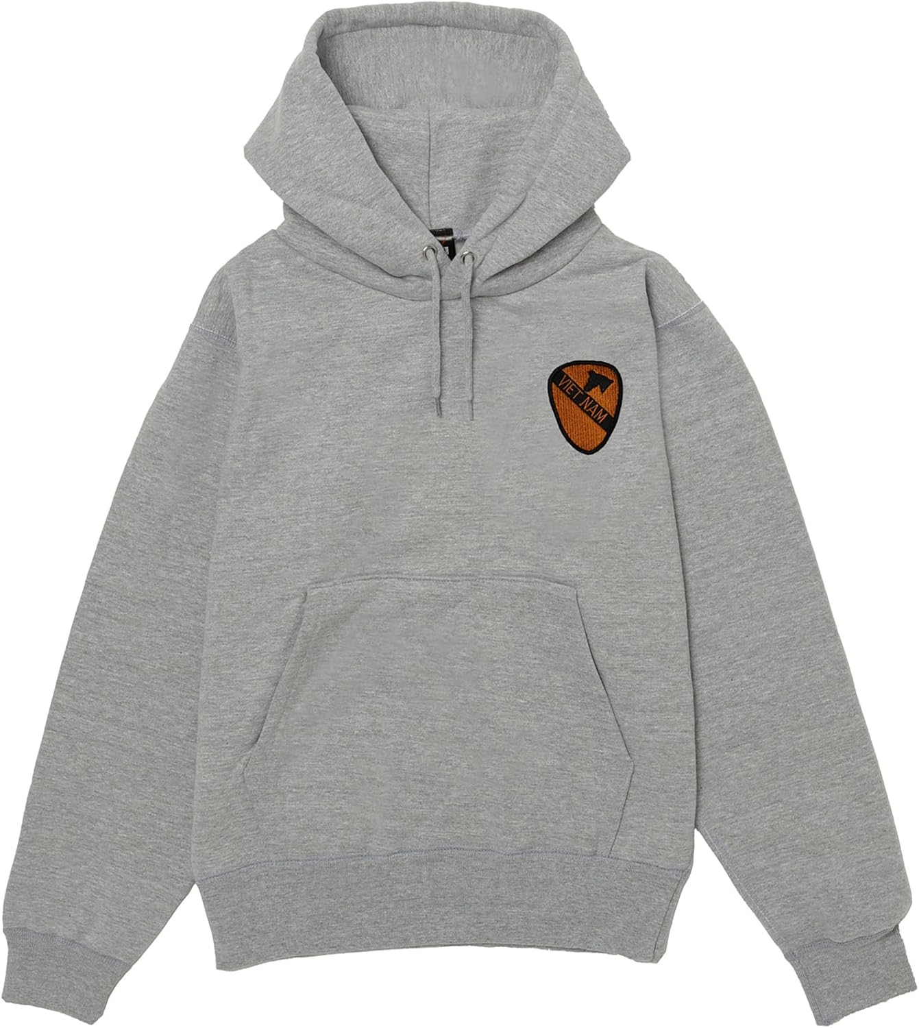 

Толстовка с капюшоном в стиле F, нашивка с гербом армии США, на флисовой подкладке, без капюшона, светло-серый меланж F-Style