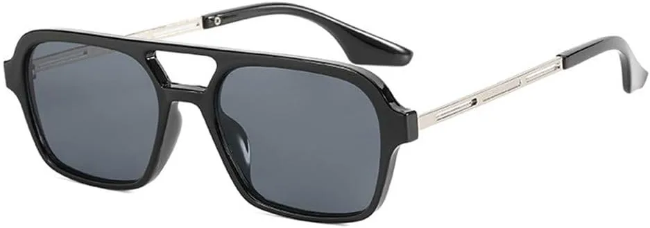 

Солнцезащитные очки ретро, прямоугольные, женские. Модные, с линзами конфетных цветов, мужские. Для вождения и улицы. Защита UV400. Квадратные. SKFGNX, Black Gray